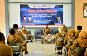 Bupati Sumedang Dony Ahmad Munir Berpesan kepada Disarpus  Jaga Integritas, Tingkatkan Profesionalitas di Bidangnya