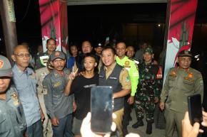 Jaga Situasi Kamtibmas Kabupaten Karawang Tetap Kondusif, Kapolres Dan Jajaran Forkopimda Gelar Patroli Gabungan