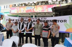 Wali Kota Sukabumi Ayep Zaki Tinjau Operasi Gabungan Imbau Para Pemilik Kendaraan Bermotor Agar Membayarkan Pajak Tepat Waktu