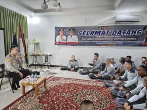 Kapolsek Tegalwaru Giat Edukasi Pelatihan Linmas Se-Kabupaten Karawang di Desa Mekarbuana