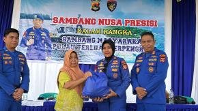 Polairud Hadir dengan Hati, Sambang Nusa Presisi Sentuh Masyarakat Pulau Medang Sumbawa