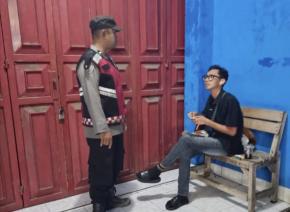 Personil Polsek Tegalwaru Sambang Kantor FIF Loji Beri Pesan Waspada Pada Patroli Malam