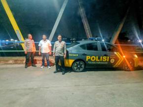 Upaya Polisi Cegah Gangguan Kamtibmas Polsek Purwasari Polres Karawang Tingkatkan Kegiatan Patroli