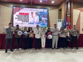Polantas Menyapa, Satlantas Polres Karawang Sosialisasi Kamseltibcarlantas Kepada Mahasiswa Fakultas Hukum UNSIKA