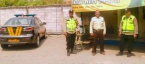 Patroli Siang Polsek Jatisari Sapa Warga Sampaikan Pesan Kamtibmas Kepada Security PT. Campina