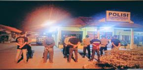 Polsek Rengasdengklok Gelar Apel dan Patroli KRYD, Guna Mencegah Gukamtibmas di Malam Akhir Pekan