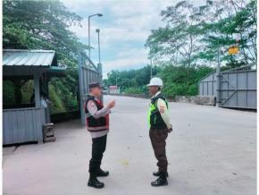 Polisi Samapta Lakukan Patroli Prekat, Sasar Keamanan di Lokasi Pabrik Juishin, Pangkalan