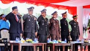 Enam Tahun Berturut-turut, AKP Hasanuddin Bahar Kembali Jadi Komandan Upacara Bendera HUT ke-81 RI di Karawang