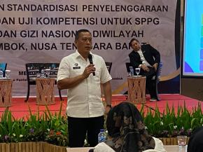 Pelatihan SPPG di Lombok, BGN RI Dorong Profesionalisme Penyelenggara Gizi