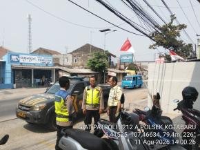 Berikan Pelayanan Optimal Patroli Polsek Kotabaru Sambangi Obyek Vital Perbankan