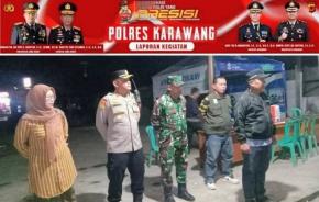 Muspika Kecamatan Jatisari Gelar Apel Malam Har Kamtibmas Jelang Pilkades Desa Jatisari