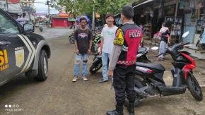 Bhabinkamtibmas Polsek Telagasari Sebar Himbauan Cegah Gukamtibmas