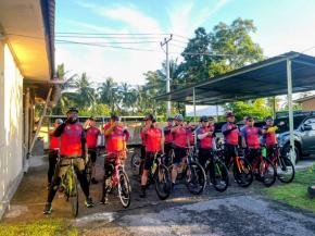 Gowes Kamtibmas Polres Lombok Utara Kembali Sasar Desa Jenggala