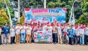 Di Balik Tawa dan Kekompakan, Linmas Bojong Barat Ukir Sejarah Juara LKBB se-Kecamatan Bojong