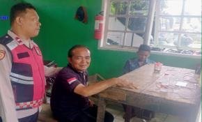 Personel Polsek Lemahabang Imbau Petugas Jaga Situs Budaya Makam Syekh Quro Untuk Tetap Pertahankan Kamtibmas