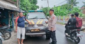 Patroli KRYD Polsek Pasawahan Di Pertigaan Cihideung Desa Pasawahan Antisipasi C3
