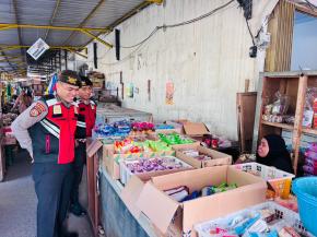 Patroli Kota Presisi Ramadhan, Polda NTB Sasar Pasar Dasan Agung
