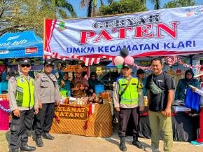 Kapolsek Klari Pimpin Pengamanan Gebyar PATEN Kecamatan Klari
